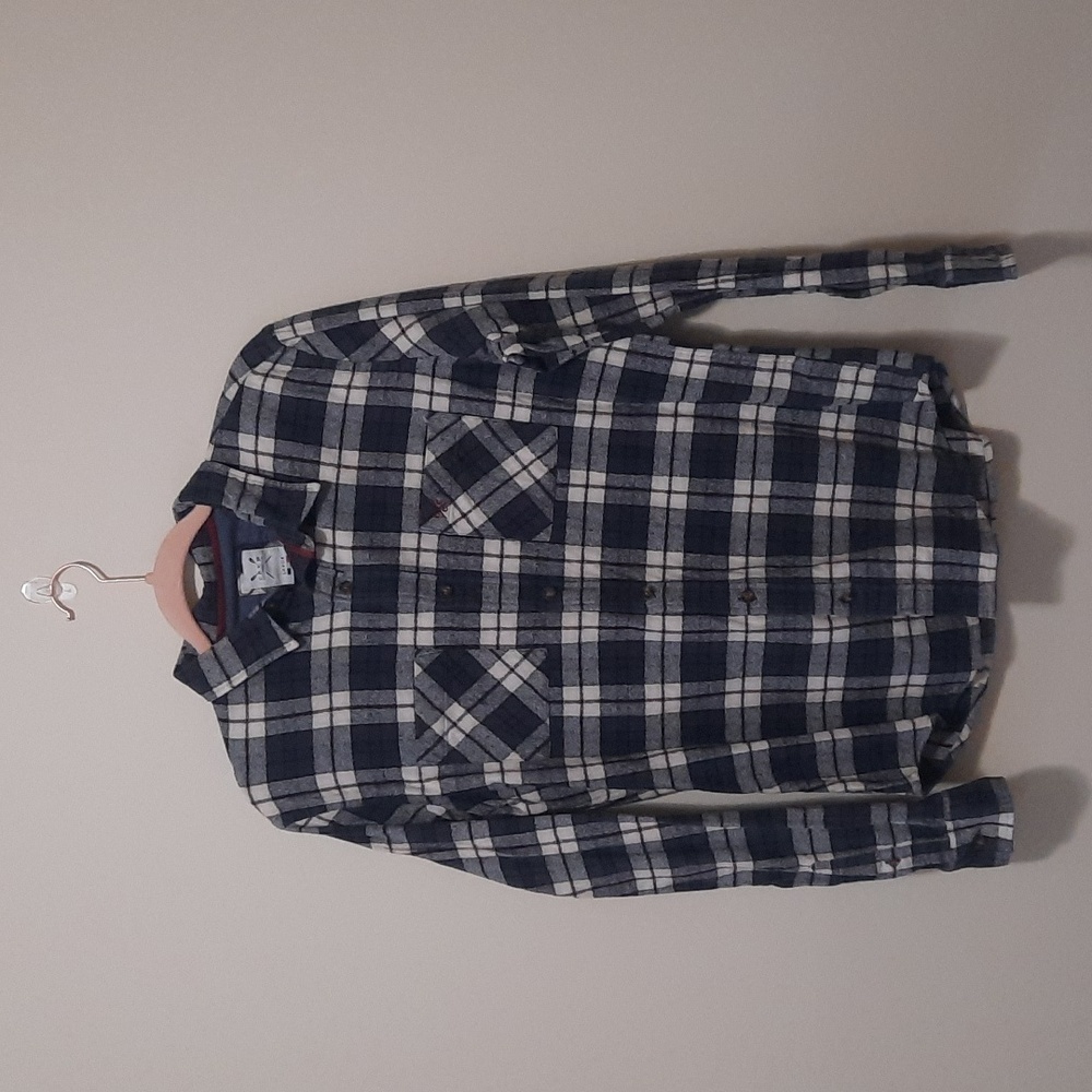 Crew Clothing Co. Blue Plaid Flannel